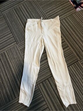 Womens White Performance Riding Pants